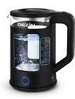 New ListingDezin Electric Kettle with Keep Warm Function, BPA Free Window-Glass Double Wall