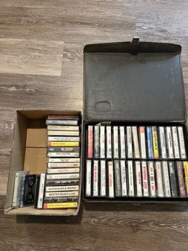 Lot Of 51 Vintage Cassette Tapes - W/case - Country - Classics