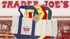 NEW Trader Joe’s MINI reusable tote bags set of 4 GREEN RED YELLOW BLUE 💚💛❤️💙