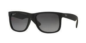 Ray-Ban Justin Matte Black Polarized Grey Gradient 54mm Sunglasses RB4165 622/T3