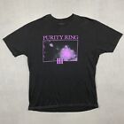 Purity Ring Shirt Mens XL Black Band Tee Rare Womb Era III Logo Music 4AD