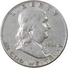1961 D Franklin Half Dollar AG About Good 90% Silver 50c US Coin Collectible