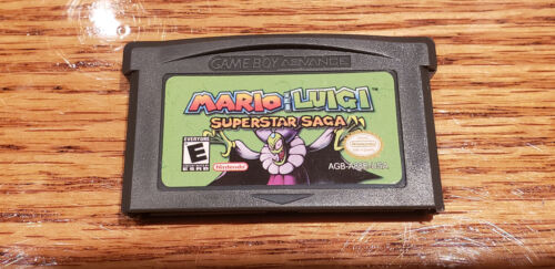 Mario And Luigi Superstar Saga GBA Nintendo Gameboy Advance Cartridge | English