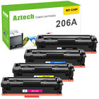 4P For HP LaserJet Pro M283cdw M283fdw Color Toner (No Chip) W2110A 206A ink