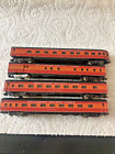 (4) N Scale Atlas Southern Pacific Lines-Passenger & Baggage Cars-Some Light up