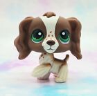 Blemished Littlest Pet Shop Authentic # 156 Brown White Spaniel Green Eyes