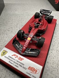 1/43 BBR premium Ferrari F1-75. FORMULA 1 HEINEKEN AUSTRALIAN GRAND PRIX 2022