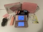 New ListingNintendo DS Lite Metallic Rose Gold Console 2 Games Car Charger 2 Pouches & Box