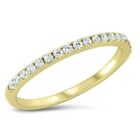 Band Ring Sterling Silver 925 Yellow Gold Rhodium Plated Height 2 mm Size 6