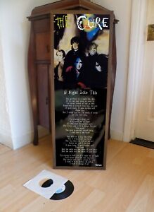 THE CURE A NIGHT LIKE THIS LYRIC SHEET POSTER, GOTH, BOY'S DON'T CRY