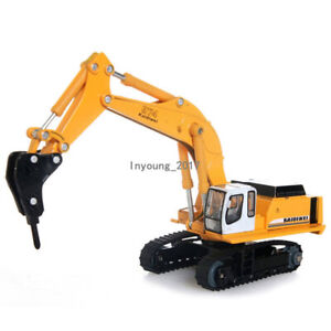 Drill Excavator Toy 1:87 Scale Diecast Construction Vehicle Model Toys for Boys