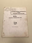 Original Onan manual & parts catalog for CCK Series generators