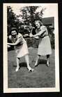 New ListingYOUNG WOMEN FOOLING AROND PLAYING CROQUET MALLET OLD/VINTAGE PHOTO SNAPSHOT-M203