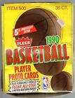 1990 Fleer Basketball Wax BOX 36 PACKS RANDON ALL-STAR IN PACKS