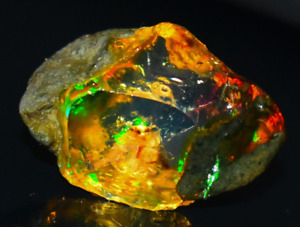46.20 Natural Opal Rough AAA Quality Ethiopian Welo Fire Opal Raw Gemstone
