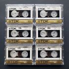 Lot Of 6 TDK MC60 60 Minute Blank Micro Cassette Tapes (New)