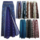 New Ladies Wide Leg Pants Palazzo Sarong Bohemian Gypsy Hippie Trousers Wrap WLP