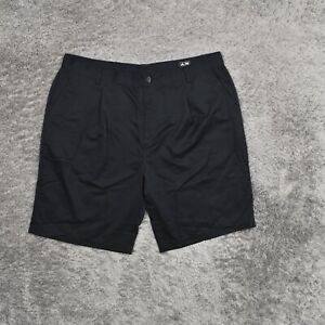 Adidas Men's Size 40 Chino Shorts Climalite Golf Black Polyester