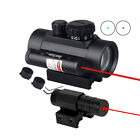 New Listing1x40 Red/Green Dot Sight Scope Reflex Sight 20mm Rail Mount With Red Laser Combo