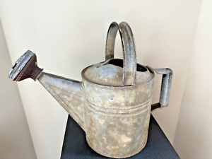 VTG/ANTIQUE GALVANIZED WATERING CAN~DECOR USE~13H X 15W X 7Deep~GREAT PATINA!