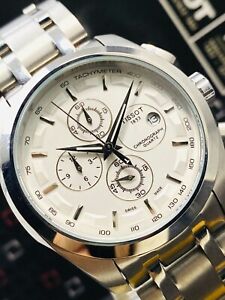 Used Tissot Couturier Tachymeter Chronograph Date Quartz Movement Men's Watch