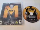 Metro: Last Light Sony PlayStation 3 PS3 Black Label Disc Case Tested Working