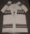 Vintage Bass Womens Wool Striped Cardigan Sweater XXL EUC