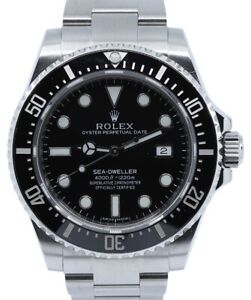Rolex Sea-Dweller 4000 116600 Men's 40mm Black Stainless Steel Oyster B0X PAPERS