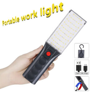 New ListingRechargeable LED COB Work Light Mechanic Flashlight Lamp Magnetic Ultra Bright