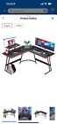 New ListingHomall L-Shaped Gaming Desk 51 Inches Corner Office Desk with Removable Monitor