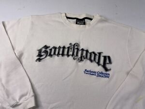 Vintage Southpole Shirt Mens XXL Thermal Waffle Knit Spellout Hip Hop 90s Y2K
