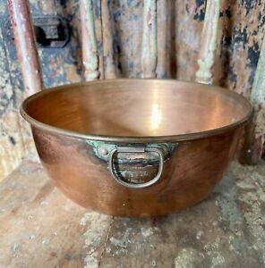 Vintage Copper Mixing Bowl 7 1/2 Inches By 3 1/2 Inches