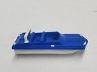 Vintage TOOTSIETOY 4” BOAT Blue White Plastic Made In USA