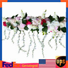 Artificial Silk Rose Flower Backdrop Wedding Row Decor Floral Wall Arrangements