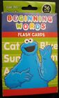 SESAME STREET BEGINNING WORDS FLASH CARDS FOR AGES 3 AND UP 36 CARDS 2017