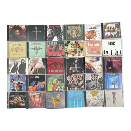 Rock CDs Lot of 30 - Alternative Heavy Metal Grunge Hard Rock Classic 80s-Y2K G
