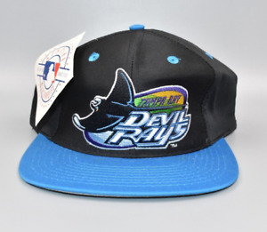 Tampa Bay Devil Rays Vintage Logo 7 Twill Snapback Cap Hat - NWT
