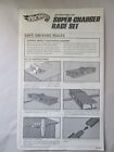 Hot Wheels Super Charger Race Set Instructions Manual #6429 Redline Mattel 1968