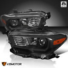 Black Fits 2016-2023 Toyota Tacoma Projector Headlights Lamp Left+Right 16 17 18 (For: Toyota Tacoma)