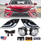Pair For 2018 2019 2020 Toyota Camry SE XSE LED Fog Lights Lamps with DRL+Wiring (For: 2021 Toyota Camry)