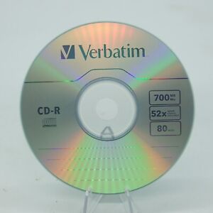 Verbatim CD-R Blank Discs with Sleeve 52x 700MB 80min Media Disc Choose Lot Qty