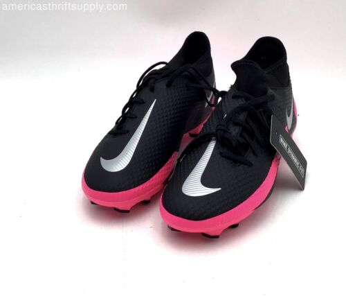 NWT Nike Men's Phantom GT CW6667-006 Black Pink Athletic Soccer Cleats - Size 8