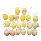 Set of 20 Pastel Beaded Easter Eggs with Hangers