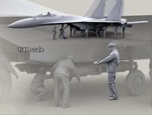 1/48 Scale Resin Figures Model Russian Modern Aircraft Engineer 1 Man Unpainted