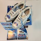 Skechers Shape Ups Womens 9 Silver Light Blue White Fitness Footwear 11803 NIB