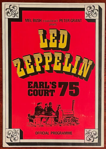Led Zeppelin Earls Court 1975 Official Tour Program - UK