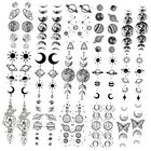 15 Sheets Realistic Space Planets Chain Temporary Tattoos For Women Men Arm