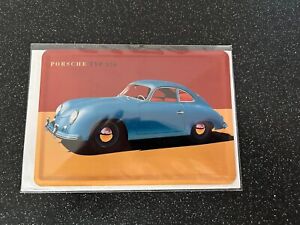 PORSCHE FACTORY ISSUED 356 METAL POST CARD NEW SEALED SIGN TIN
