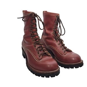 Wesco Men's Jobmaster Redwood Leather Color Boots Size 11 1/2 D