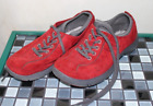 Dansko Elise Red Suede Leather Comfort Athletic Shoes US 5.5-6 / EU 36